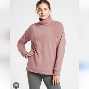 Athleta Women's Pink Turtleneck Sweater